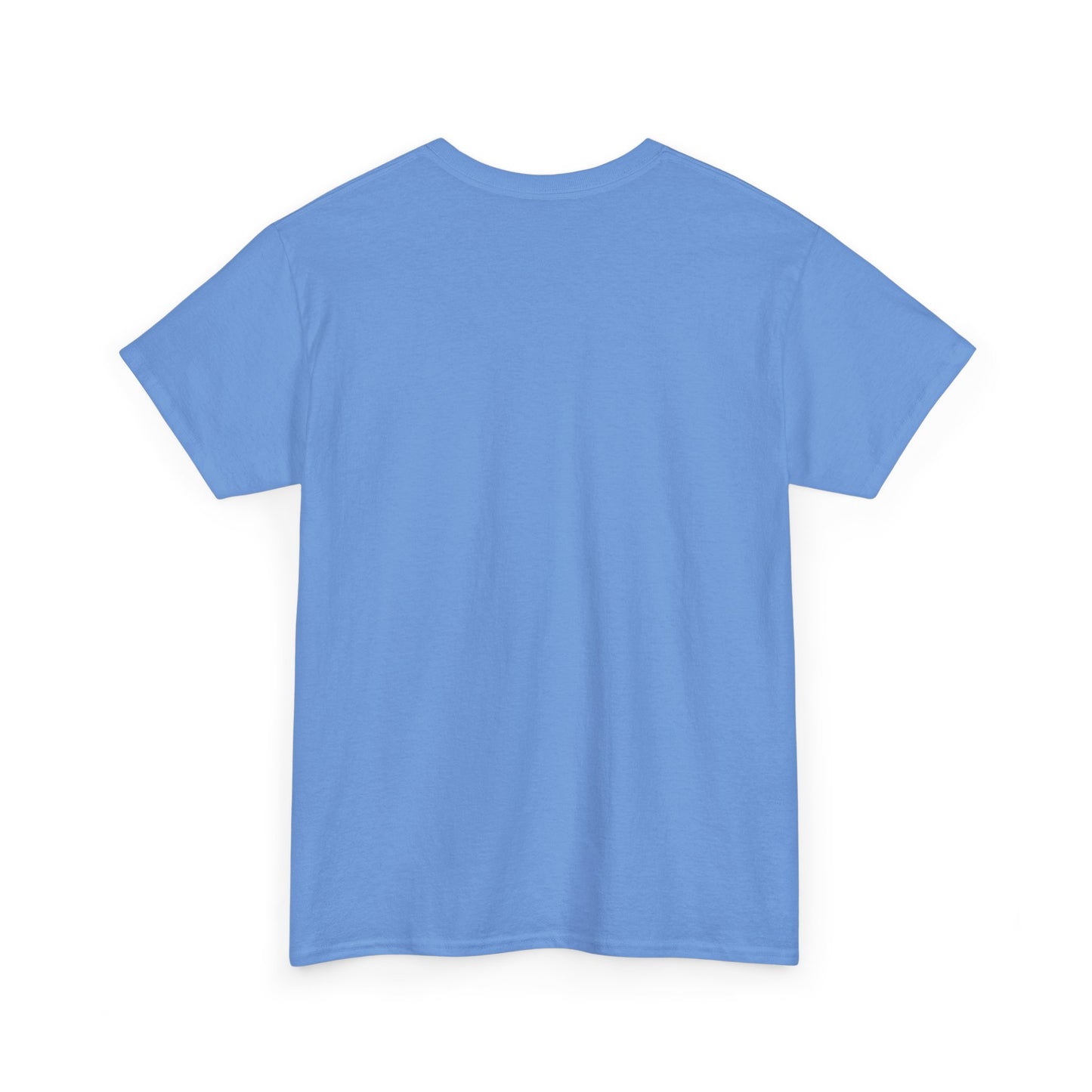 Plain blue t-shirt on a white background
