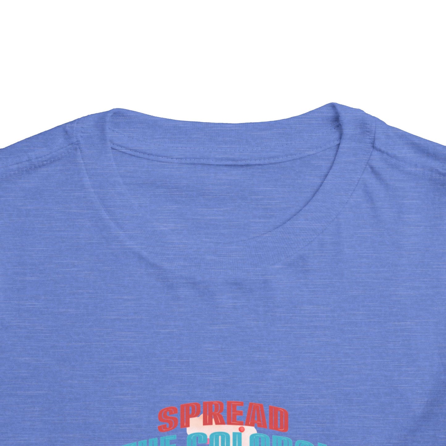 "Spread the Colors! Vibrant Cartoon Toddler Short Sleeve Tee-shirt for Kids & Youth"