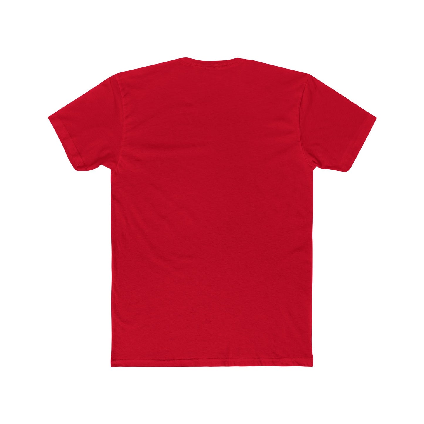 Plain back of classic fit unisex crew tee