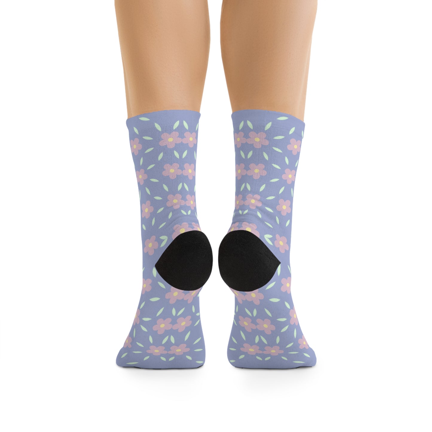 Floral Recycled Poly Socks – Soft, Sustainable & Stylish