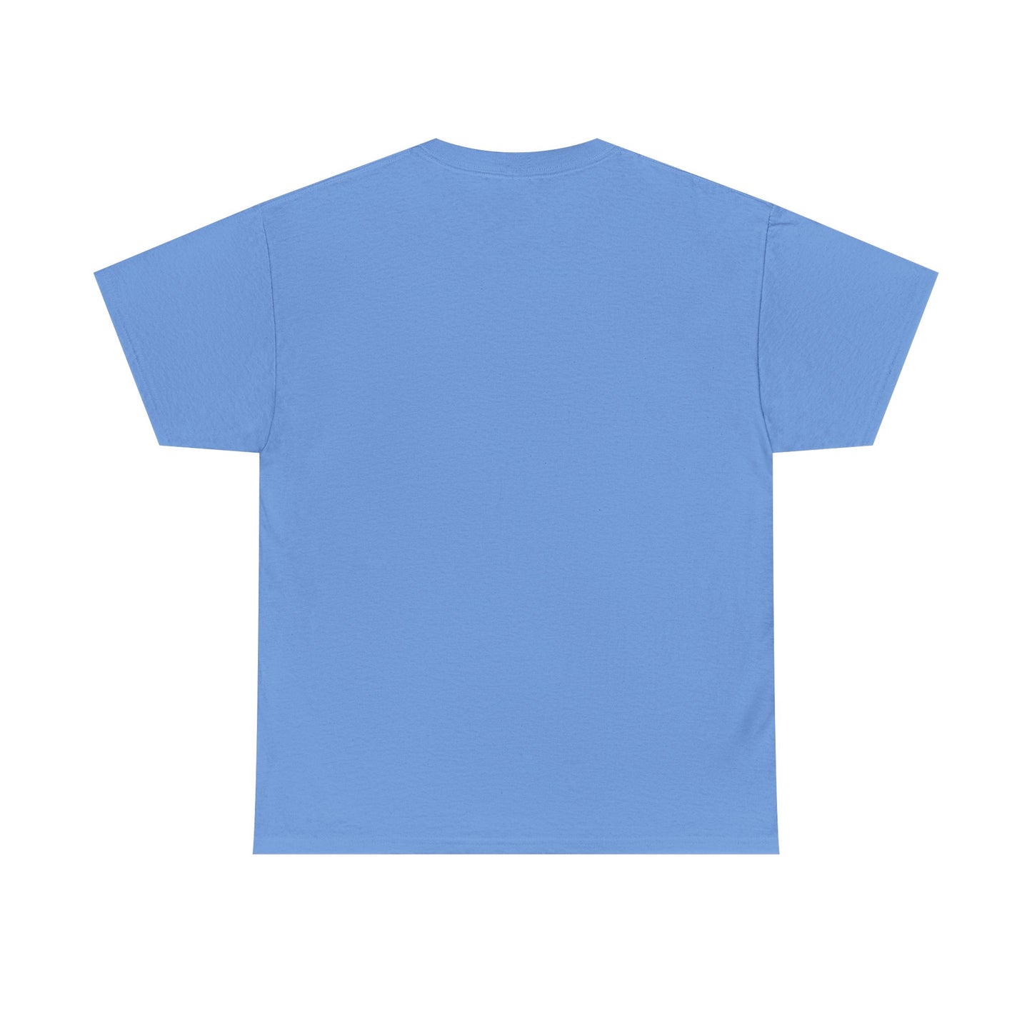 carolina blue t-shirt with no design on a white background