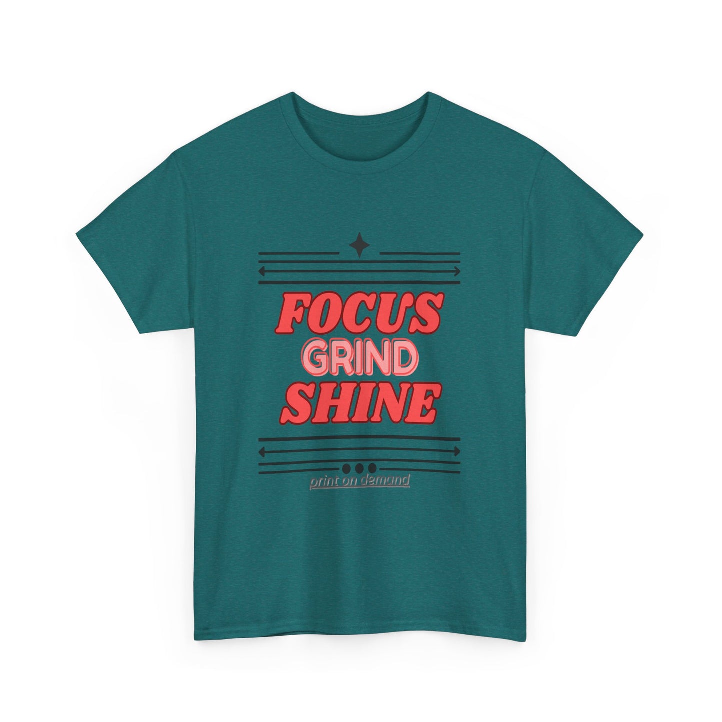 Antique jade dome t-shirt with red and pink text on a white background