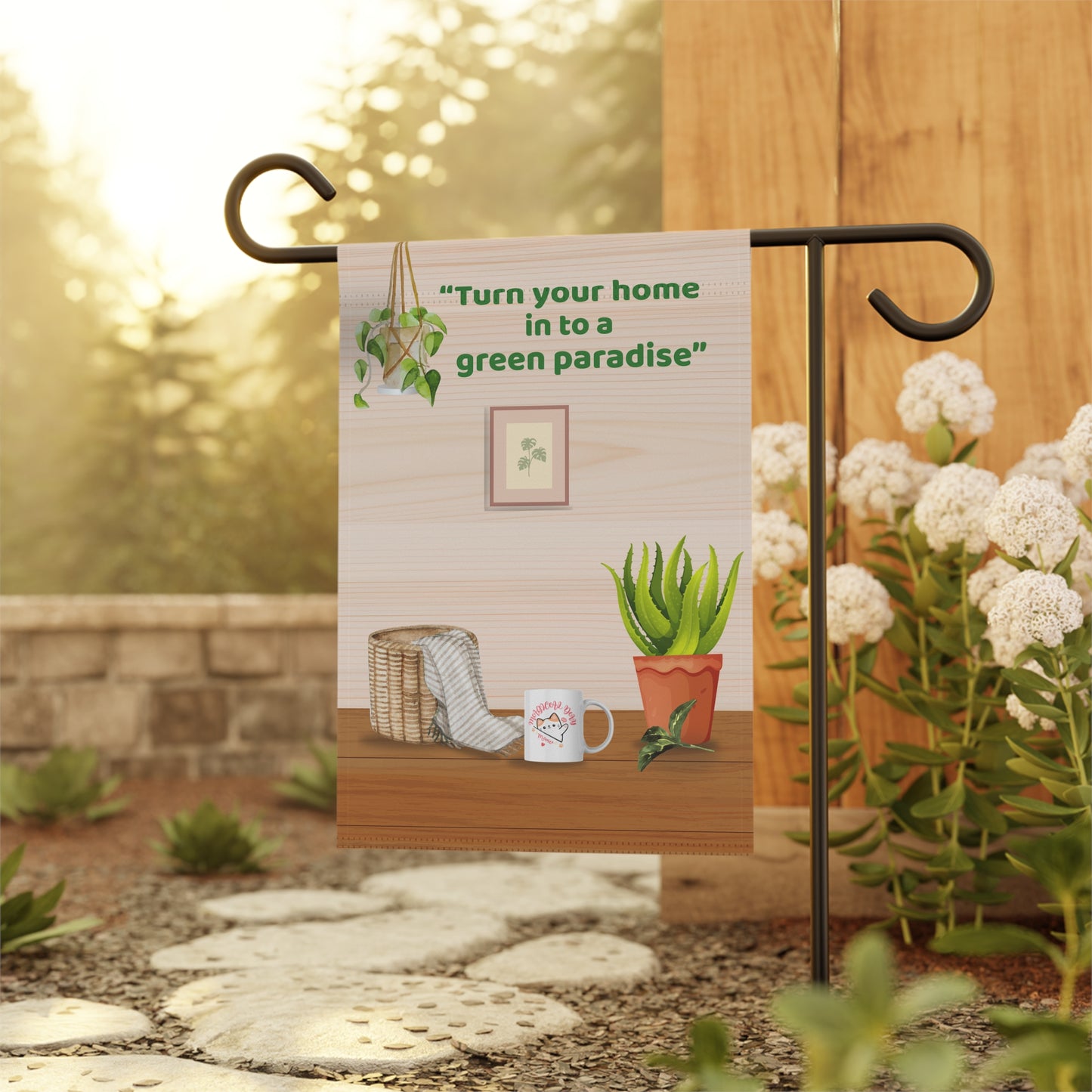 “Green Paradise – Botanical Banner for Nature-Loving Homes”
