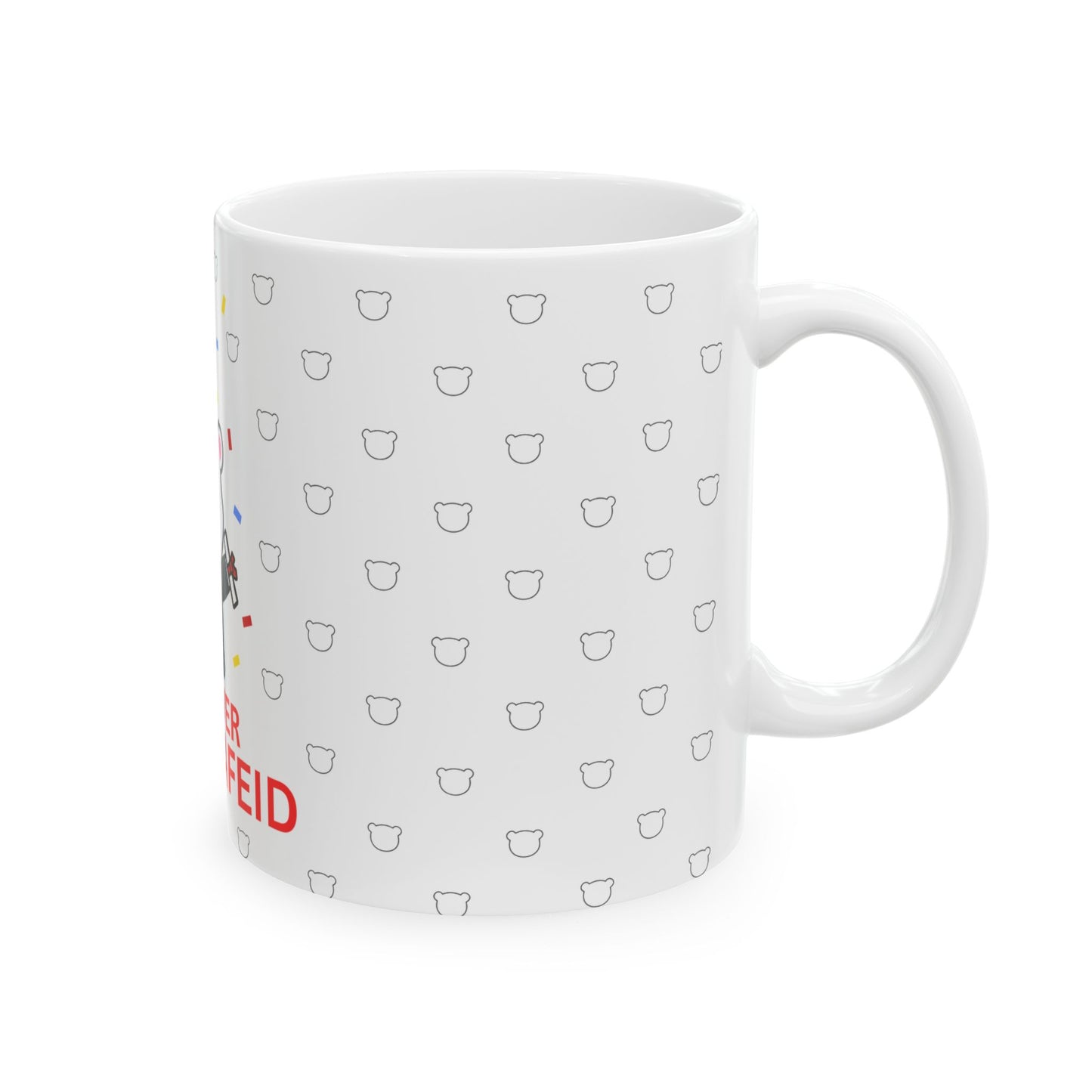 I am over koalafied-Funny koala print Ceramic Mug, (11oz, 15oz)