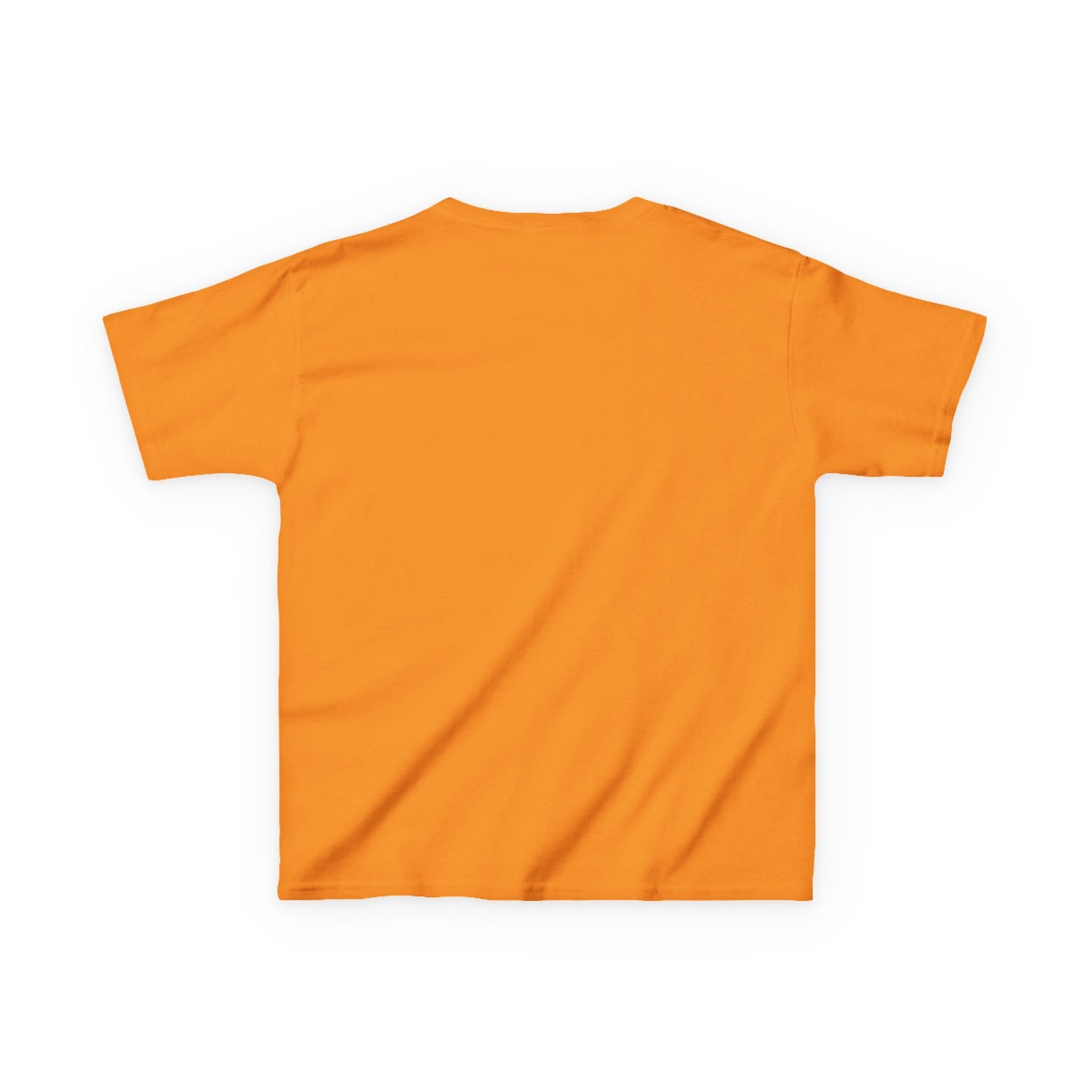 Orange t-shirt on a white background