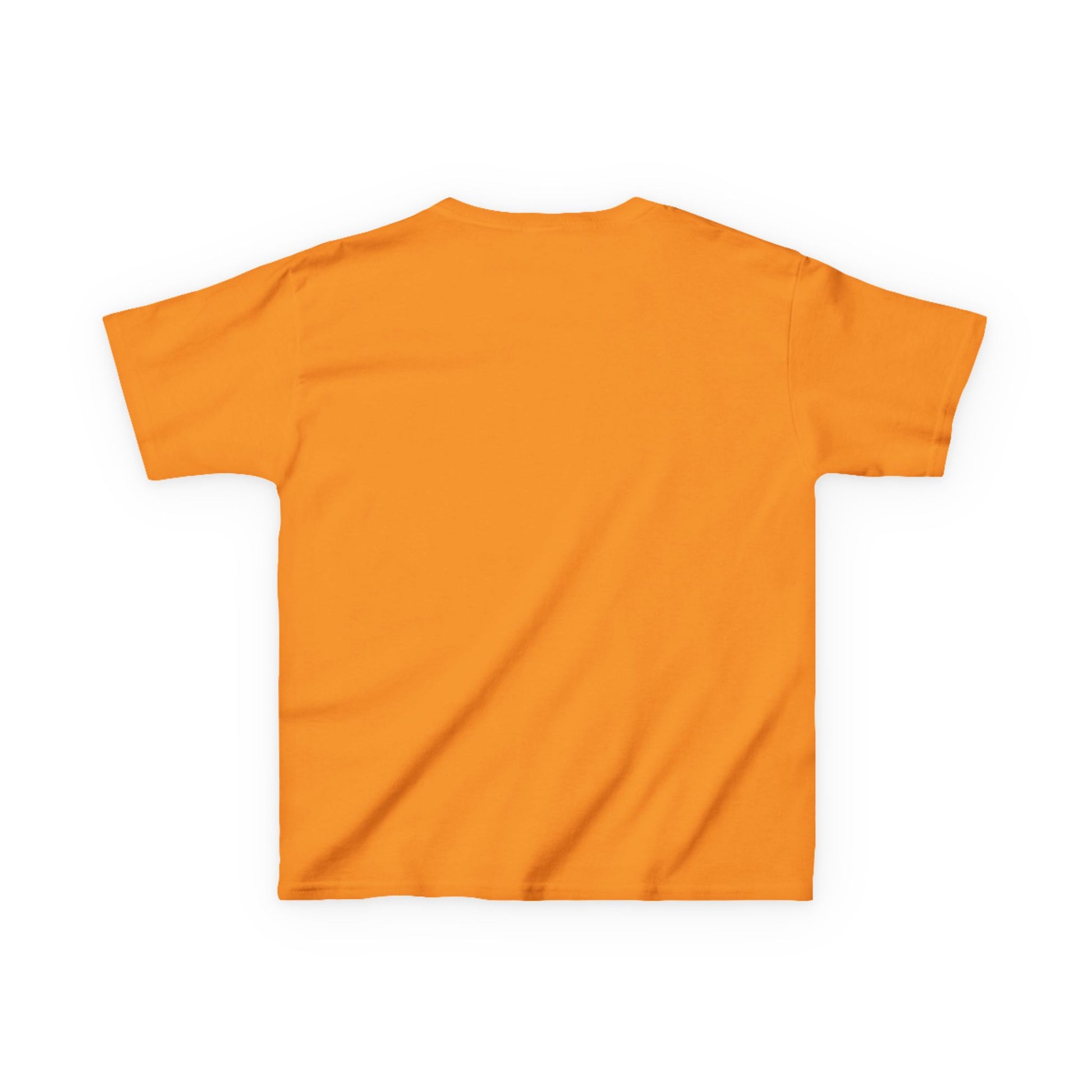 Orange t-shirt on a white background