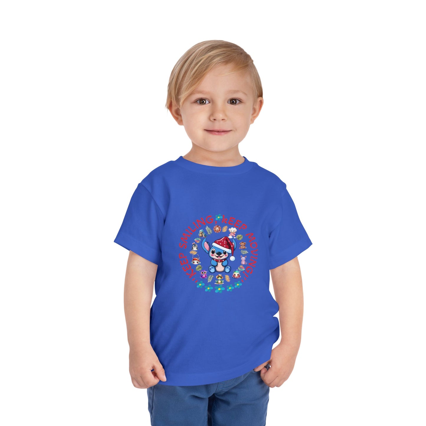 Keep Smiling Keep Moving – Toddler Dog Graphic Tee