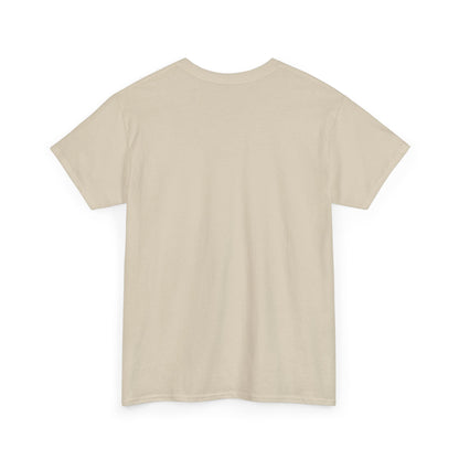 Plain back view of  unisex cotton tee