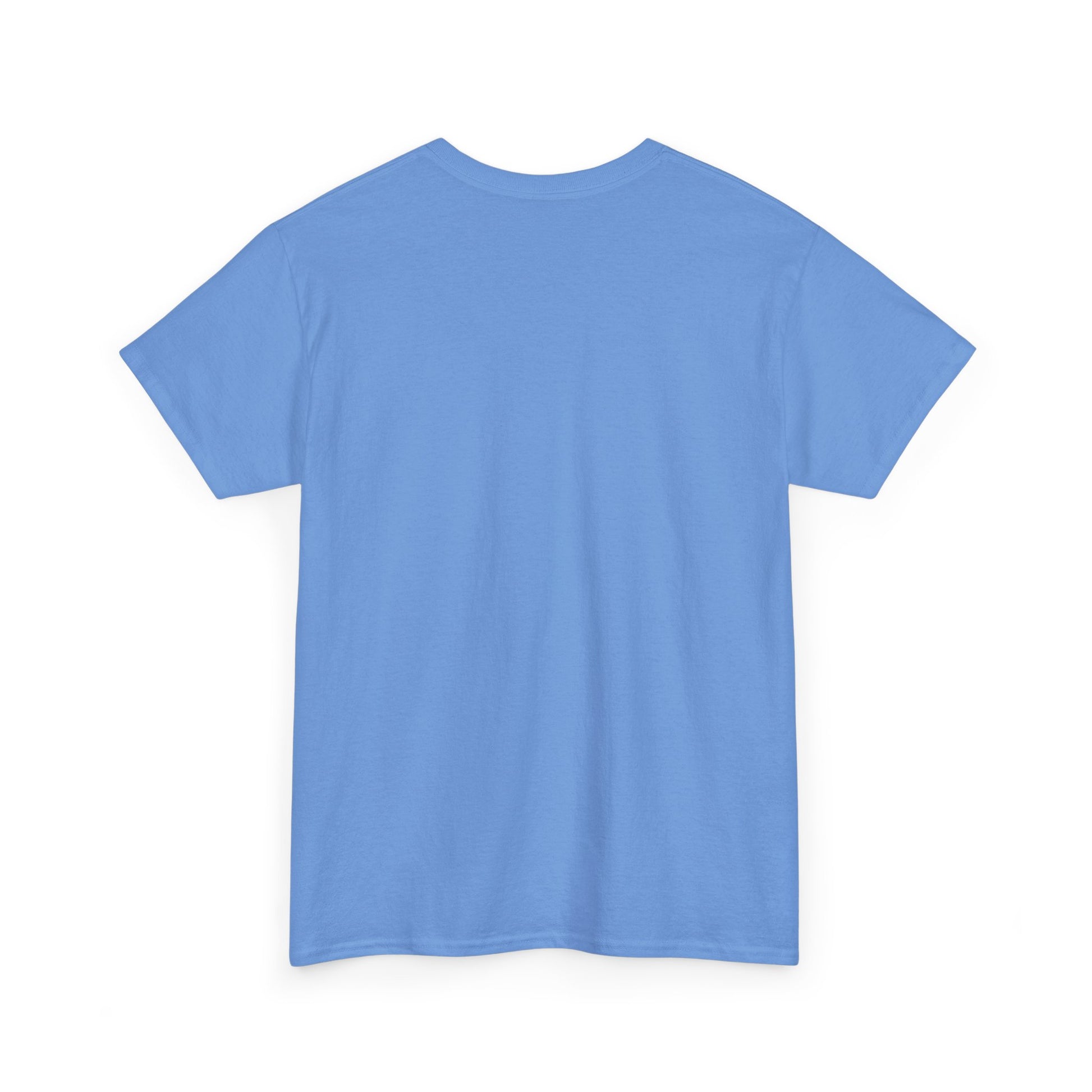 Plain blue t-shirt on a white background