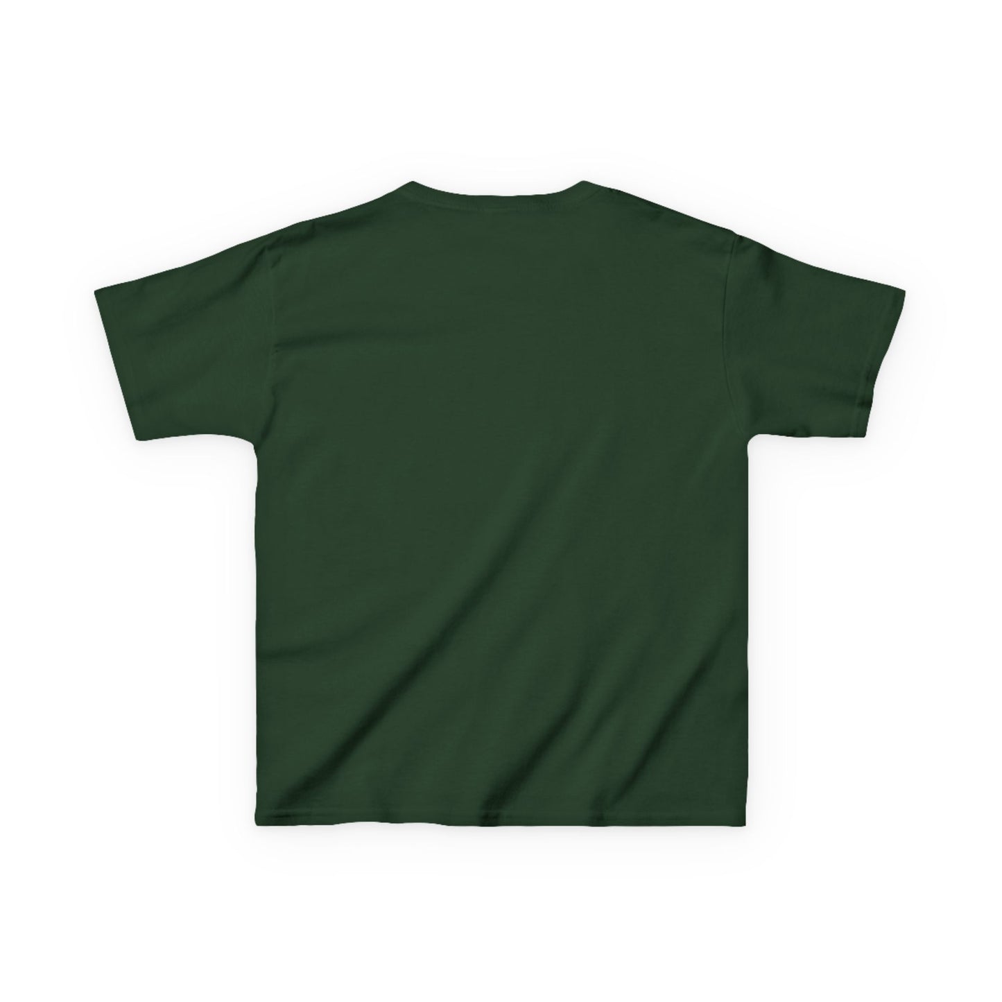 Plain green t-shirt on a white background