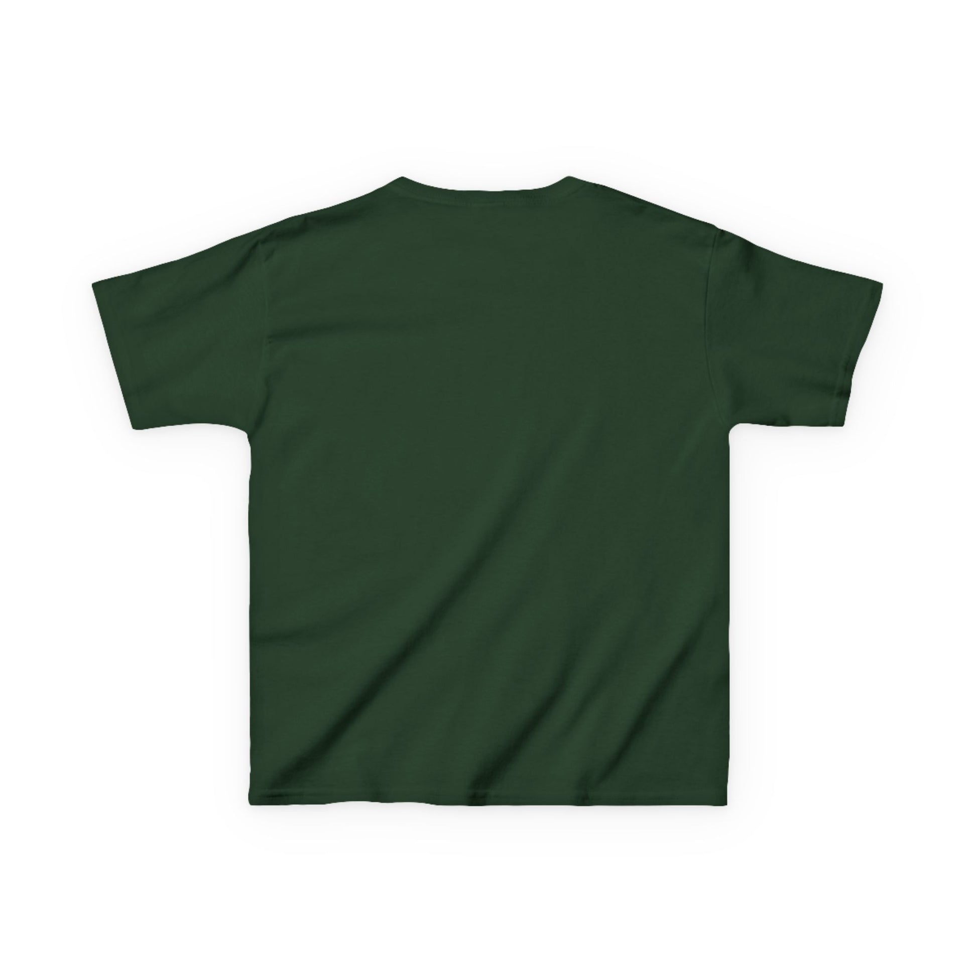 Plain green t-shirt on a white background