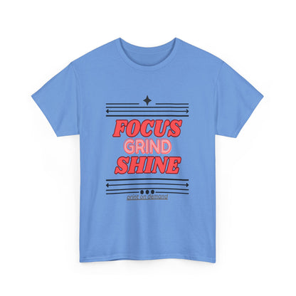 Carolina Blue t-shirt with red and black text on a white background