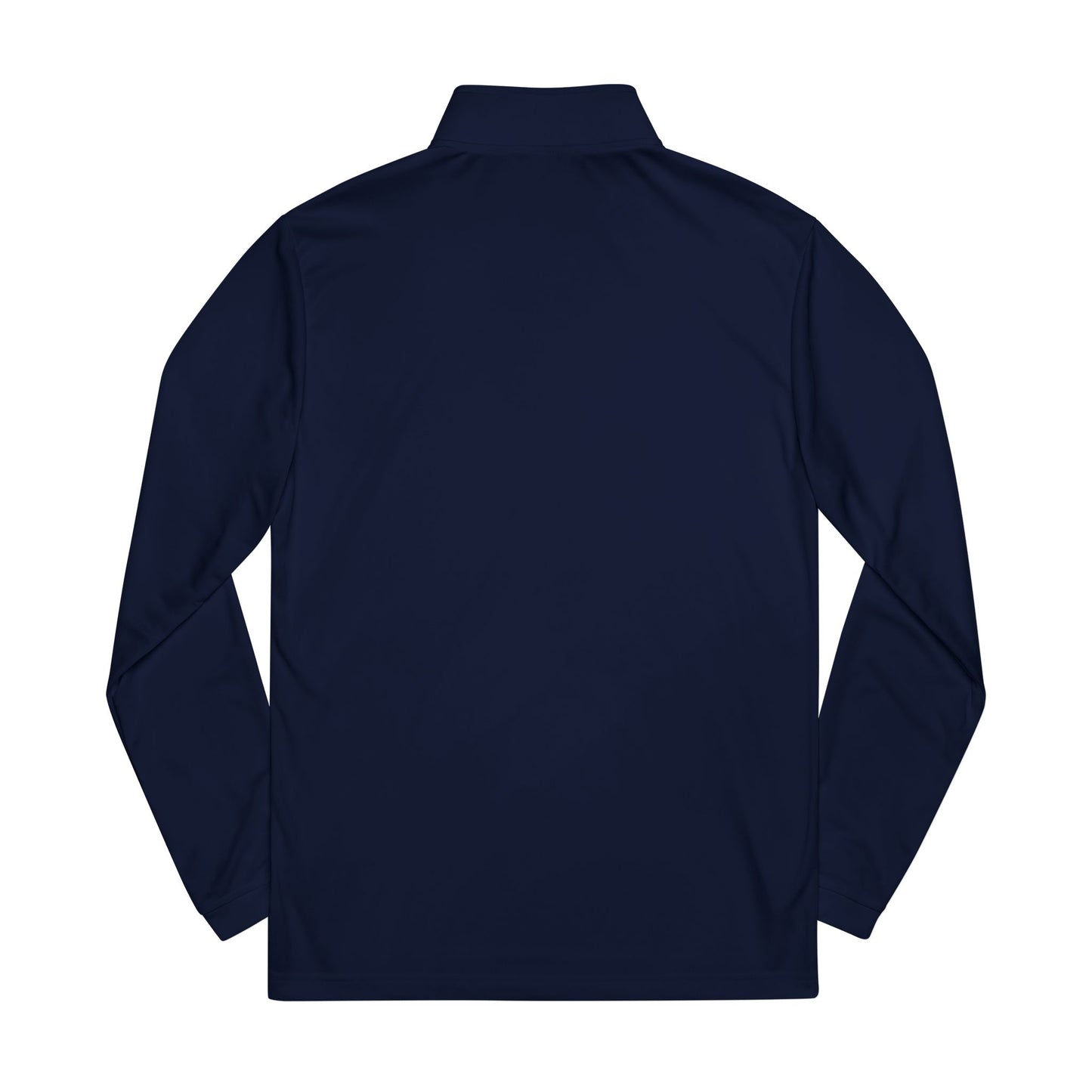 Navy blue long-sleeve shirt on a white background