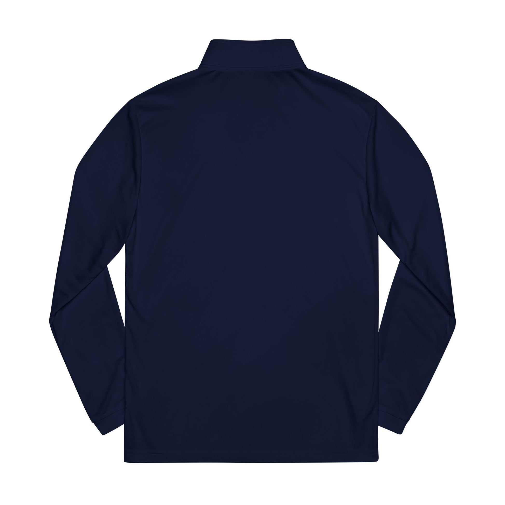Navy blue long-sleeve shirt on a white background