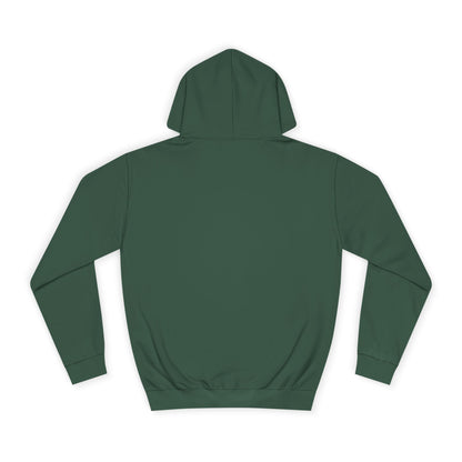 Bottle Green hoodie shown from the back on a white background.