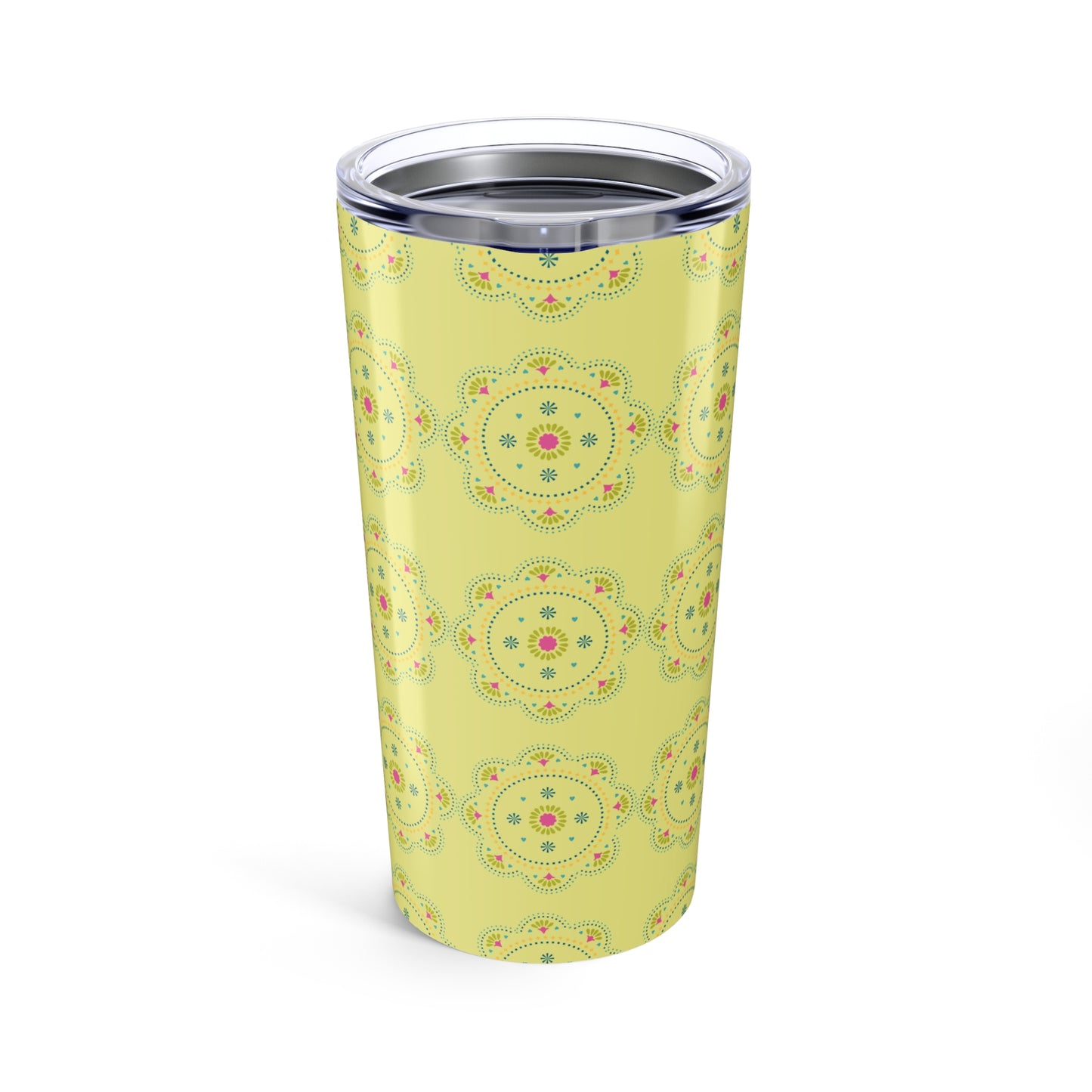 Mandala Geometric Pattern Stainless Steel Tumbler