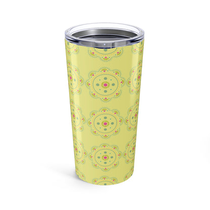 Mandala Geometric Pattern Stainless Steel Tumbler