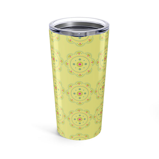 Mandala Geometric Pattern Stainless Steel Tumbler