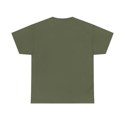 Plain back view of unisex cotton tee