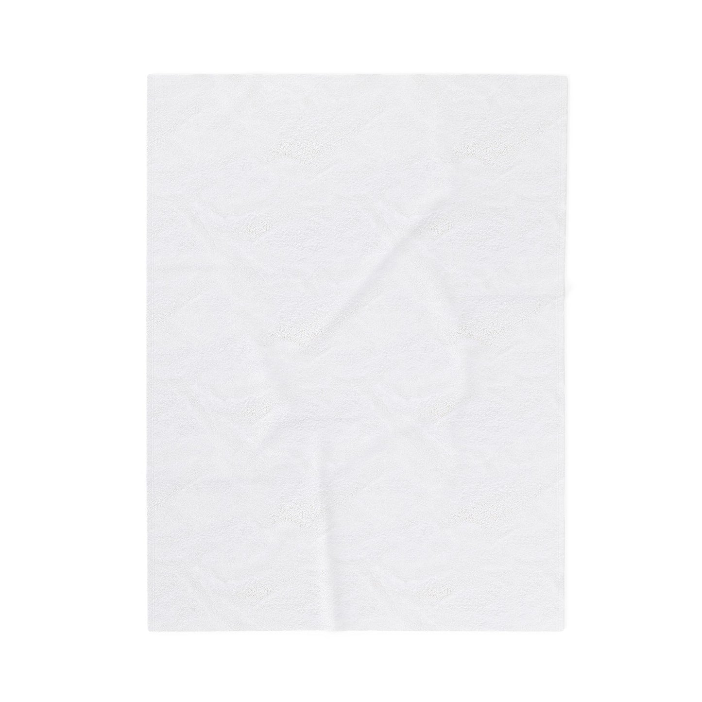 Plain white backside On a blanket  with white background