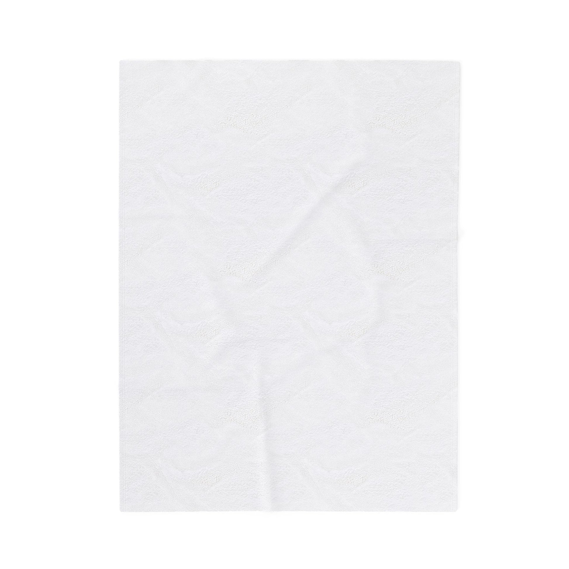 Plain white backside On a blanket  with white background