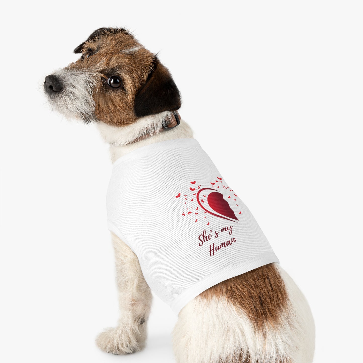 Pet Tank Top Half Heart Design | Matching Pet & Owner Outfit