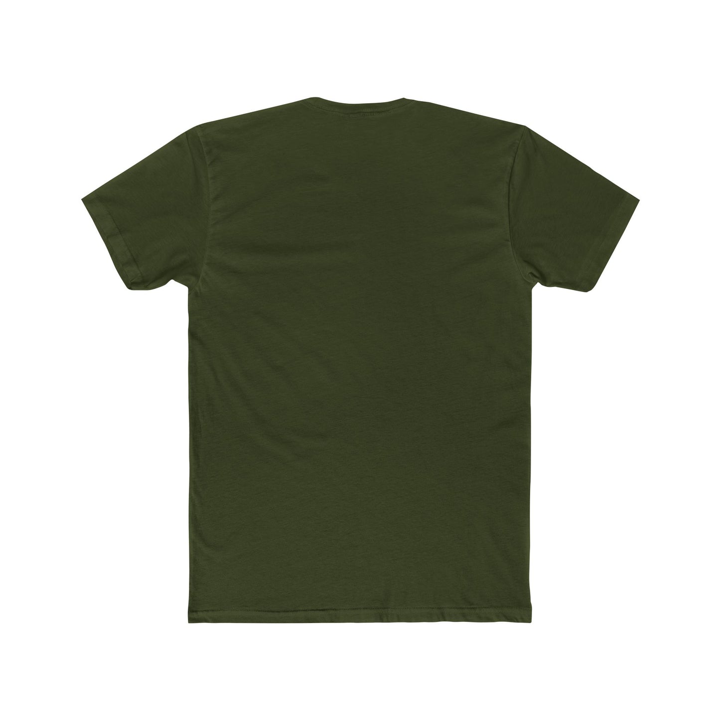Plain back of classic fit unisex crew tee
