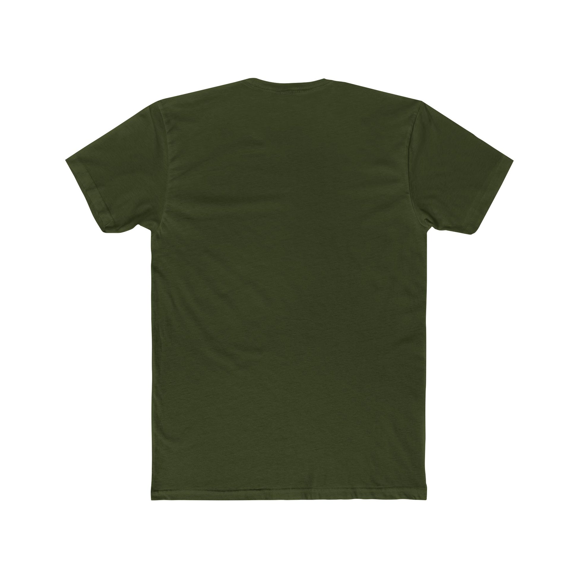 Plain back of classic fit unisex crew tee