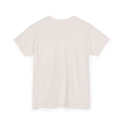 Plain back view of  unisex cotton tee