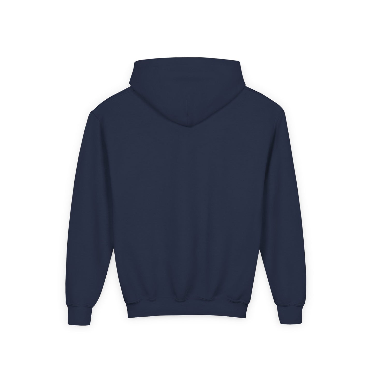 Navy blue hoodie on a white background