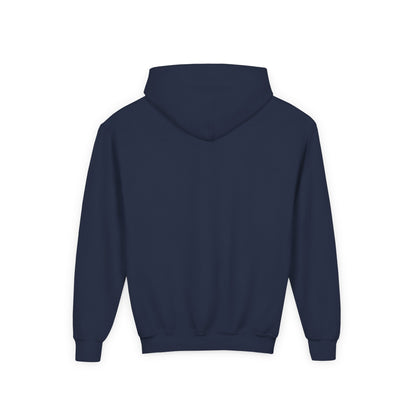 Navy blue hoodie on a white background