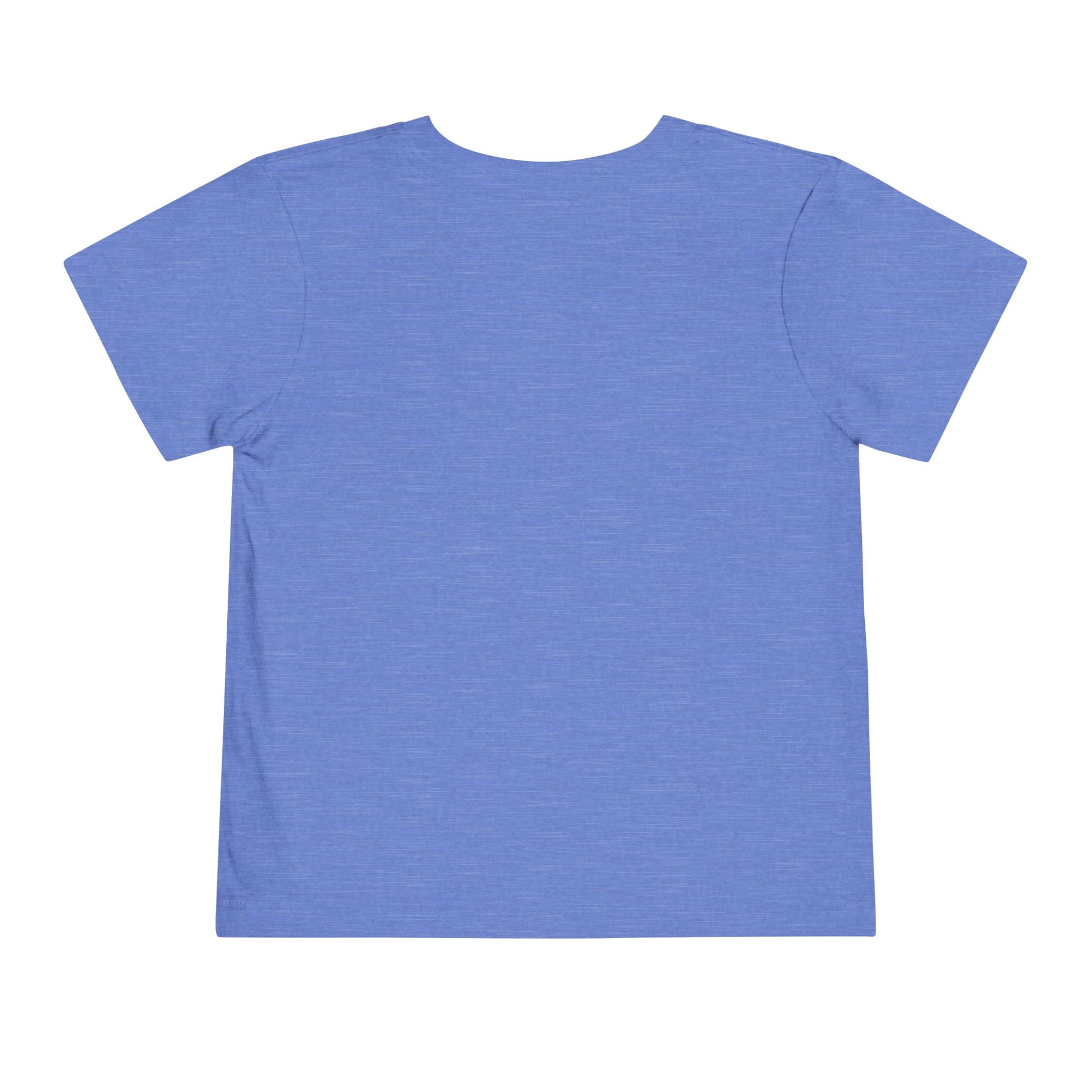 Throwback Kid retro t-shirt back view with clean solid background and primary color design theme