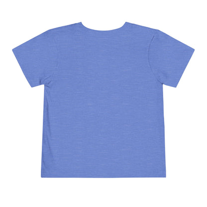 Throwback Kid retro t-shirt back view with clean solid background and primary color design theme