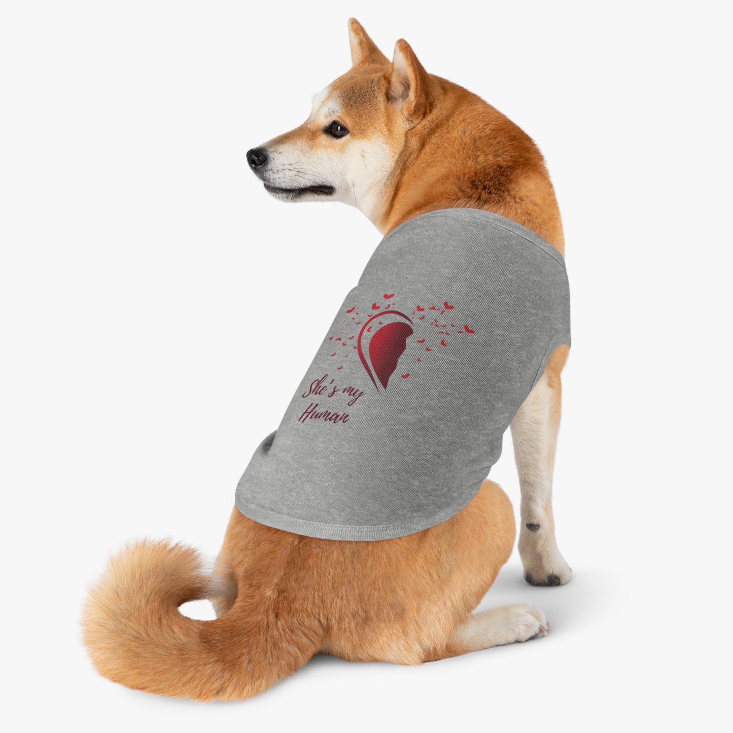Pet Tank Top Half Heart Design | Matching Pet & Owner Outfit