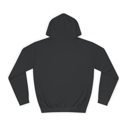 (Charcoal)Black hoodie shown from the back on a white background