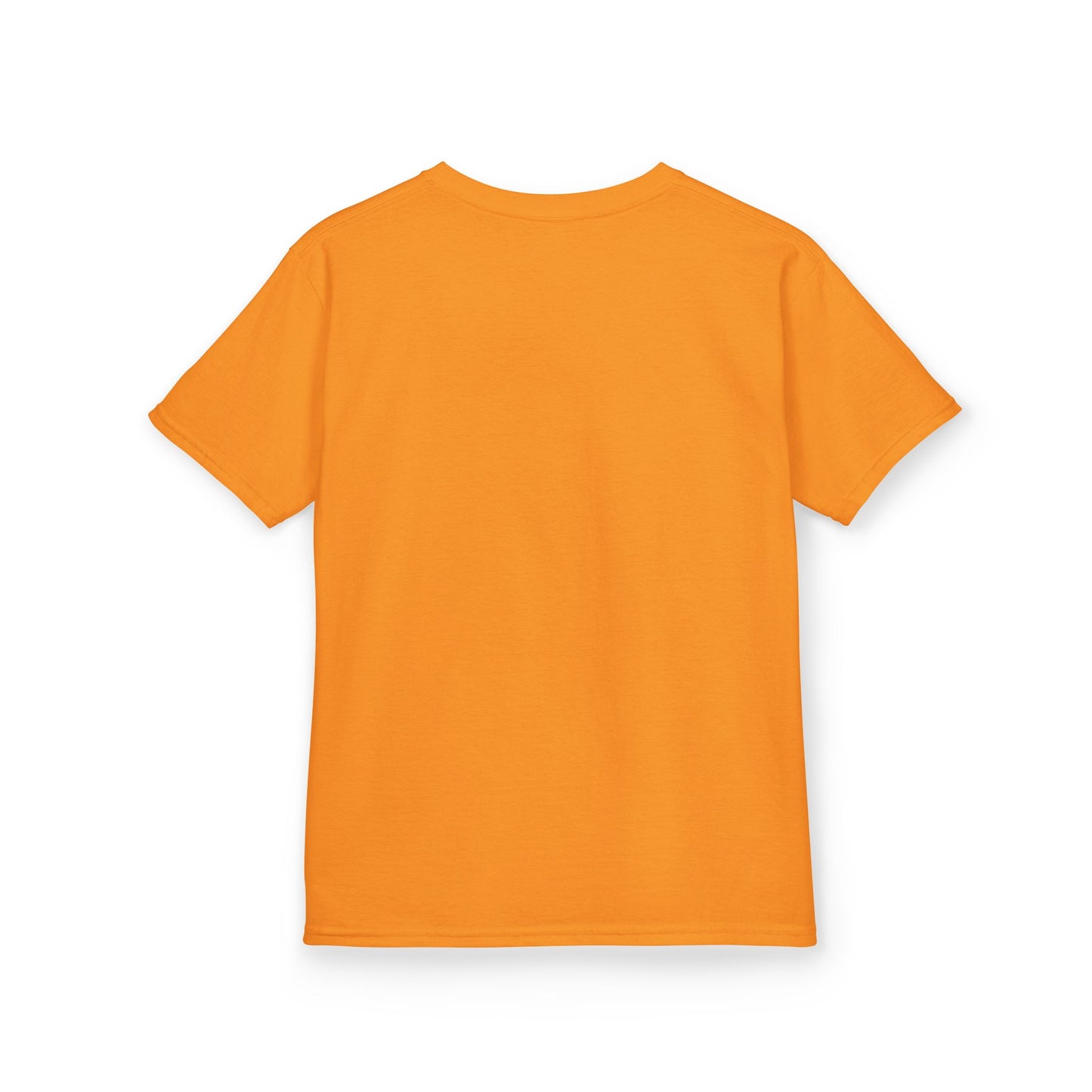 Orange t-shirt on a white background