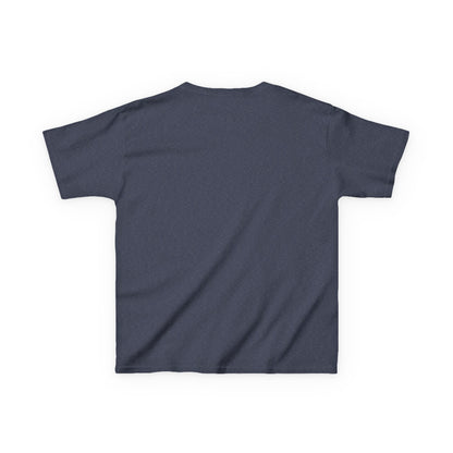 Plain navy blue t-shirt on a white background