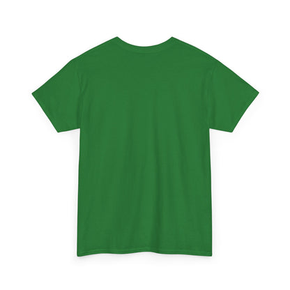 Turf Green t-shirt shown from the back on a white background