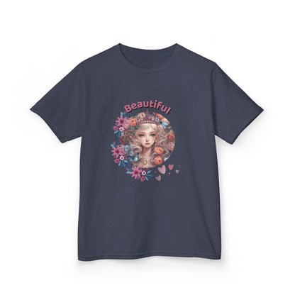 "Beautiful Girl Graphic – Kids Heavy Cotton Tee"