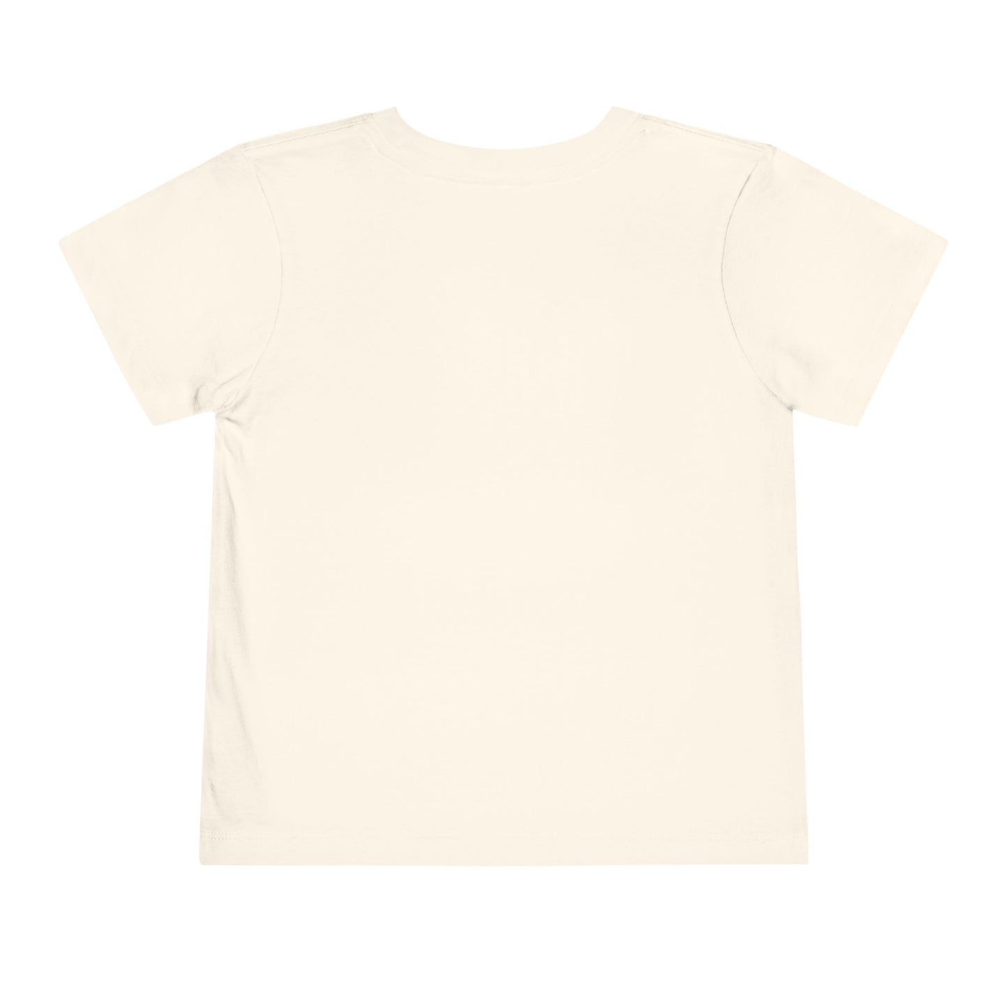 Throwback Kid retro t-shirt back view with clean solid background and primary color design theme
