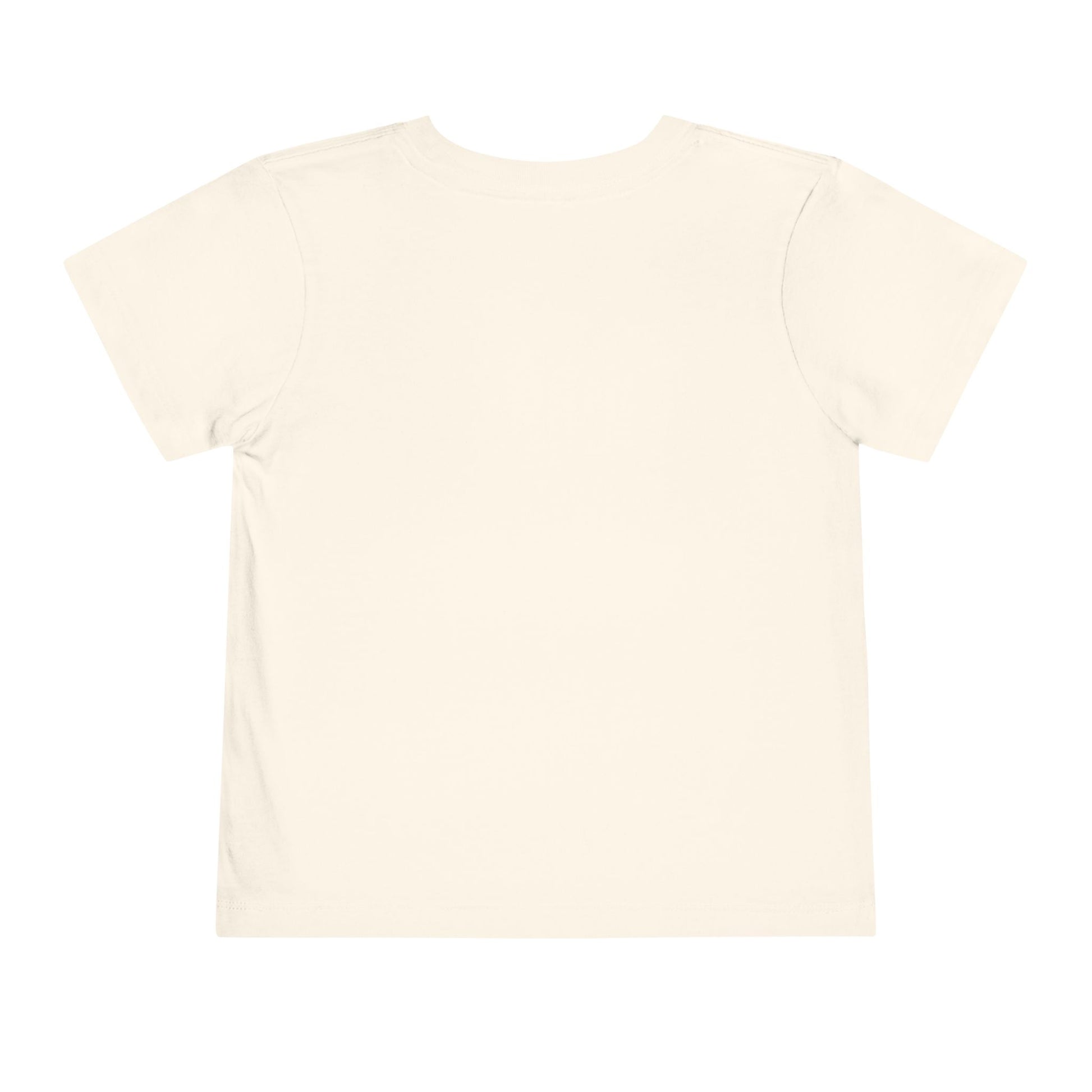 Throwback Kid retro t-shirt back view with clean solid background and primary color design theme