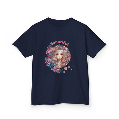 "Beautiful Girl Graphic – Kids Heavy Cotton Tee"