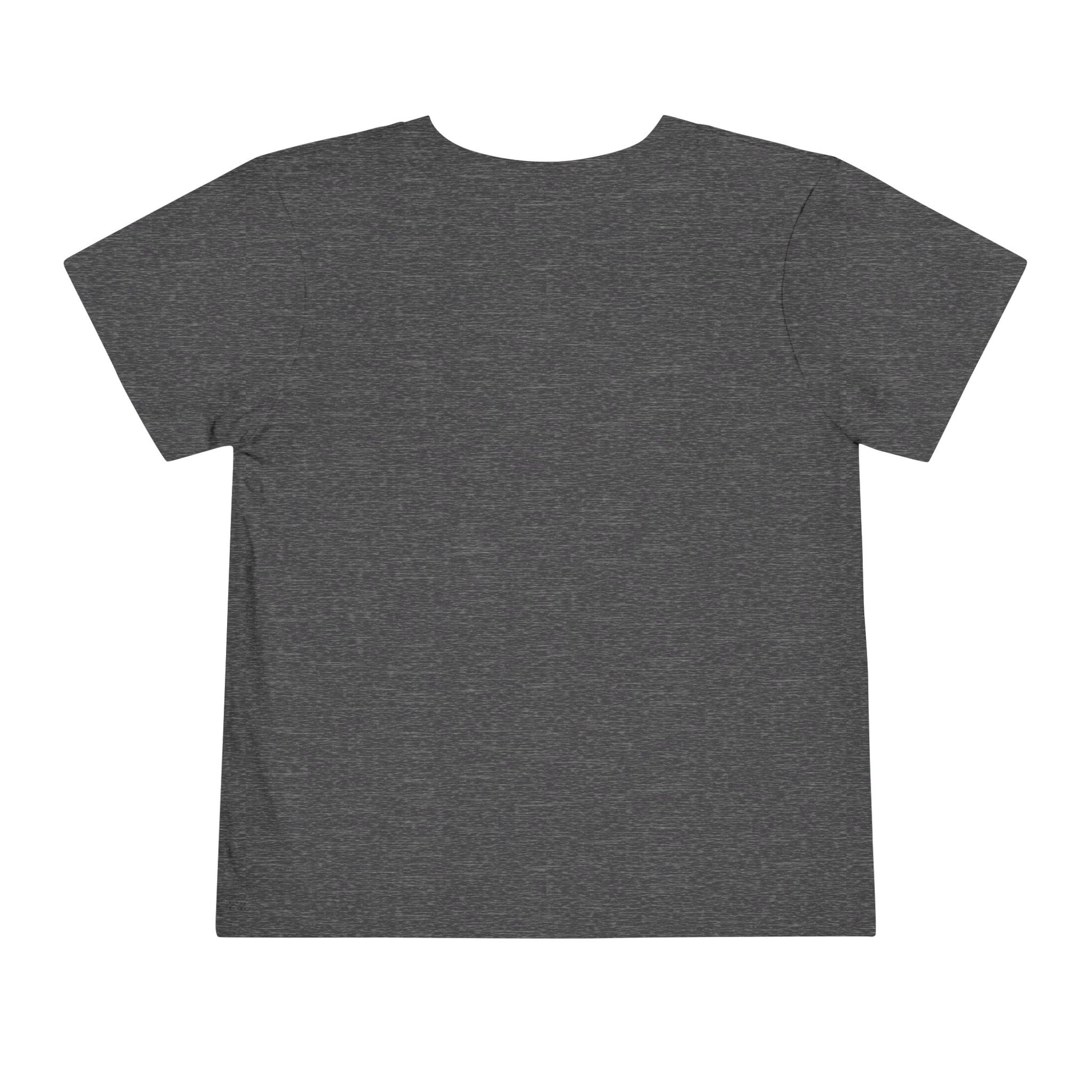Throwback Kid retro t-shirt back view with clean solid background and primary color design theme