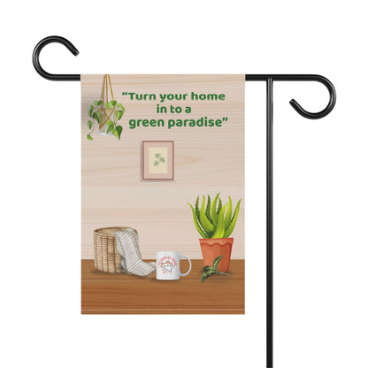 “Green Paradise – Botanical Banner for Nature-Loving Homes”