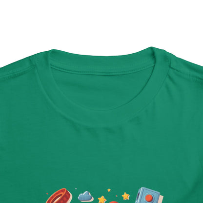 Throwback Kid Retro Design | Primary Color 90s Nostalgia Style