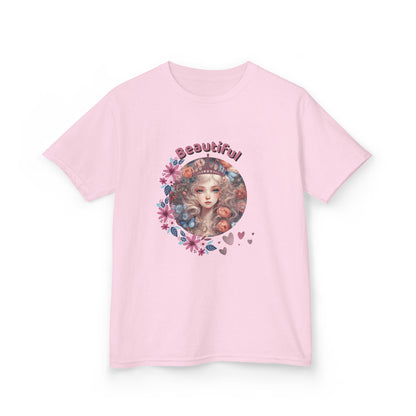 "Beautiful Girl Graphic – Kids Heavy Cotton Tee"