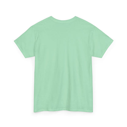 Mint Green t-shirt shown from the back on a white background