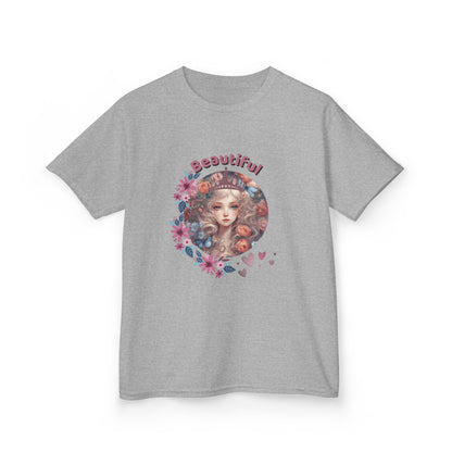 "Beautiful Girl Graphic – Kids Heavy Cotton Tee"