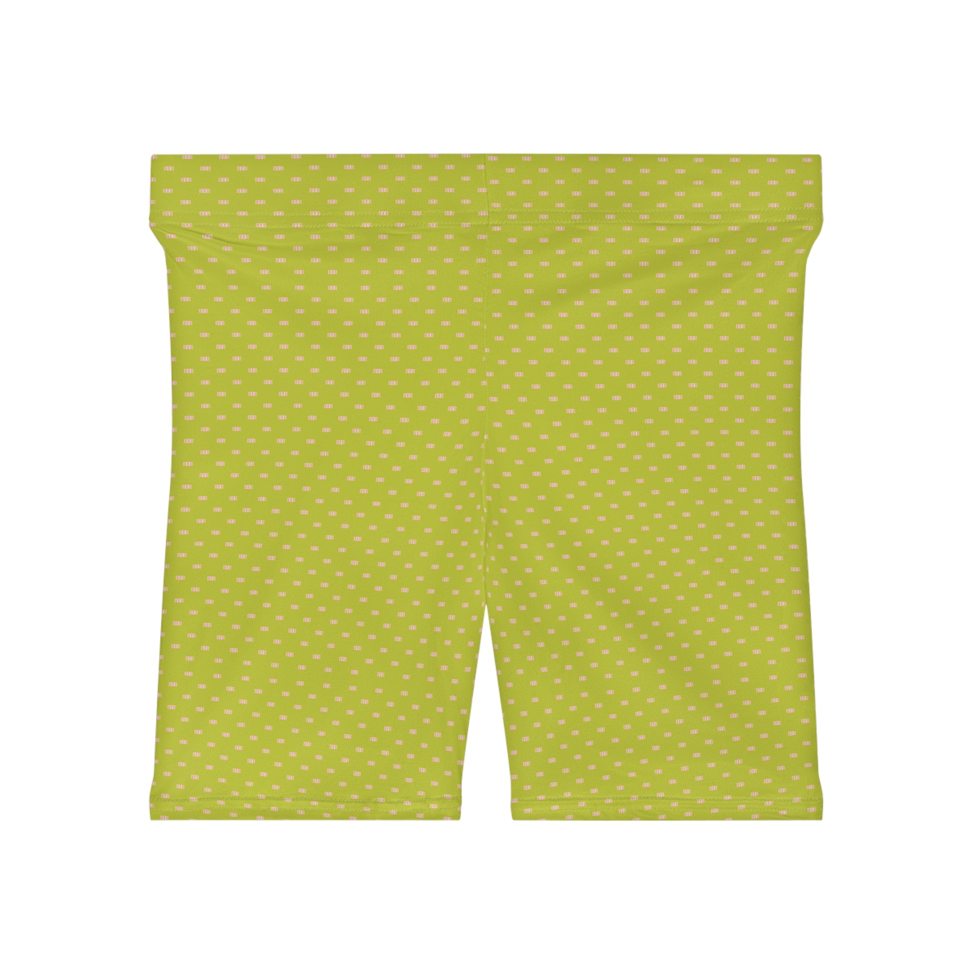 High-waisted women’s biker shorts with stretchy fit and mid-thigh length

