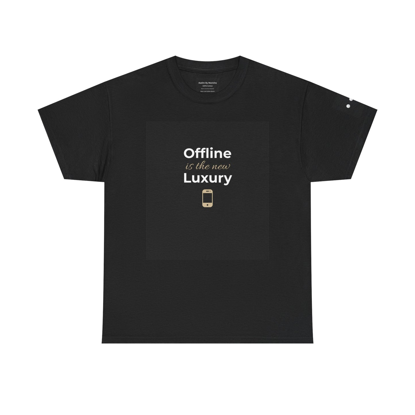 Offline is the New Luxury T-Shirt | Minimal Aesthetic Shirt | Digital Detox Tee | Introvert Lifestyle Fashion | Self Care Graphic Tee